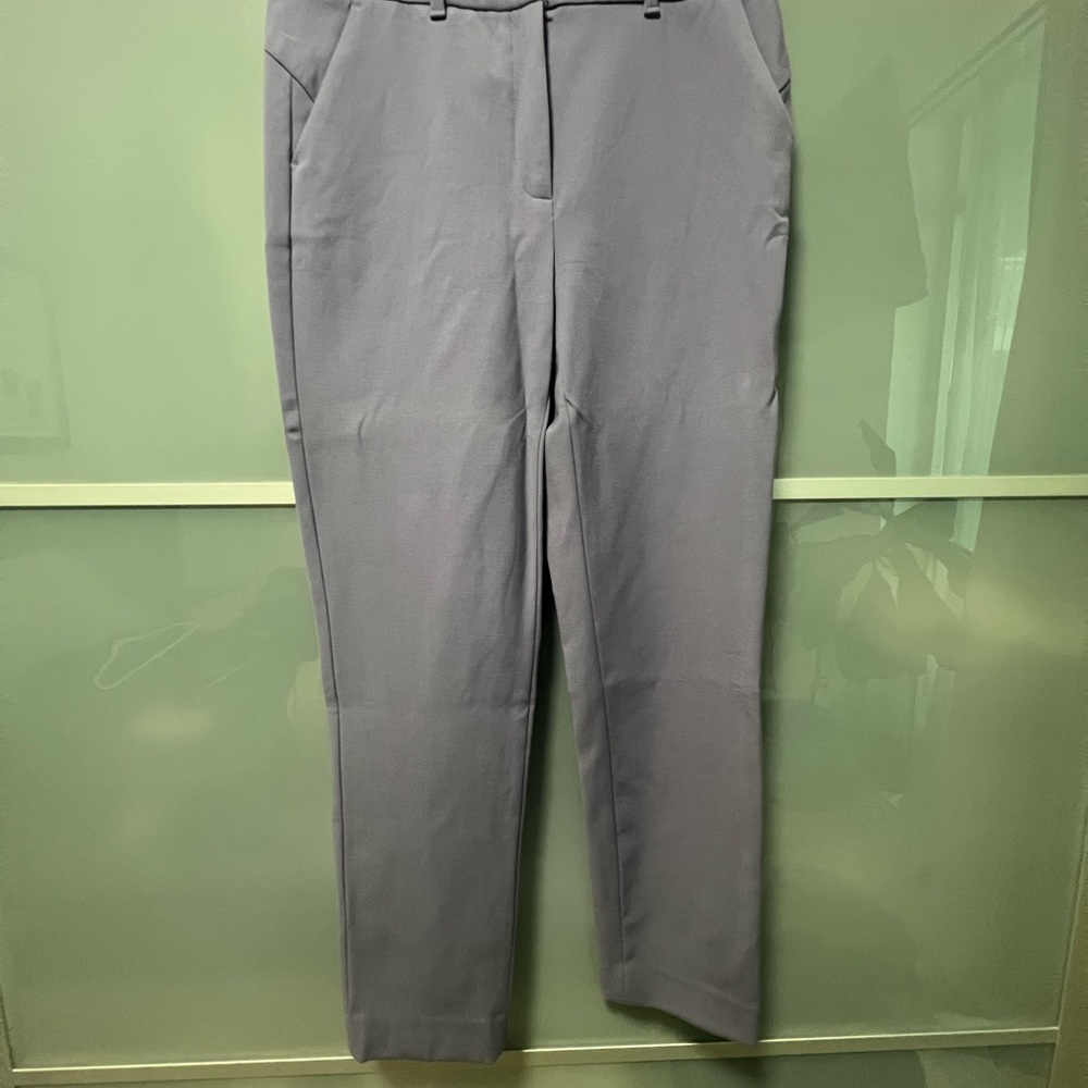 White House Black Market Gray Trousers Straight Leg